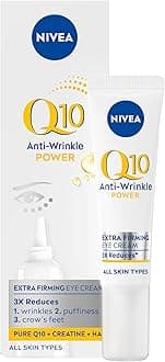 Q10 Anti-Wrinkle Power Firming Eye Cream (15ml), Anti-Wrinkle Skincare for Eliminating Fine Lines and Dark Circles, Nourishing Eye Cream for Softer, Smoother Skin