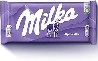 Alpine Milk Chocolate Bar, Smooth & Creamy, Perfect for Sharing of Treating yourself, 100 g (Pack of 24)