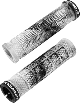 Grapple MTB Grips - Mountain Bike Grips with Single Lock On Collar for Handlebar, for BMX, E-Bike, Scooter, Beach Cruiser & Most Adult Bicycle Handlebar, Anti-Slip & Comfortable