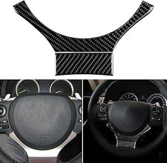 NVCNX Car Dash Panel Cover Decal Compatible with Lexus ​IS250 2014 2015 / IS200t 2016 2017 / IS300 2016 2017 2018 2019 2020 / IS350 2014-2020 Carbon Fiber Interior Trim Sticker Accessories Black