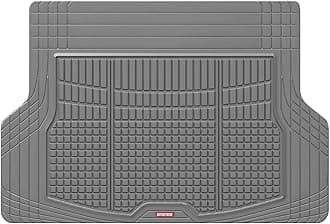 Motor Trend FlexTough Rear Cargo Mat – Heavy-Duty Trimmable Car Trunk Mat for Back of SUV, Universal Rear Cargo Liner for SUV, Flexible Trunk Liner, Automotive Floor Mats & Cargo Liners (Gray)