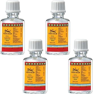 Ayurvedic Pain Relief Oil 3ml each (Pack of 4) | Effective Relief from Headache, Stuffy Nose, Travel Sickness, Dizziness and Insect Bites