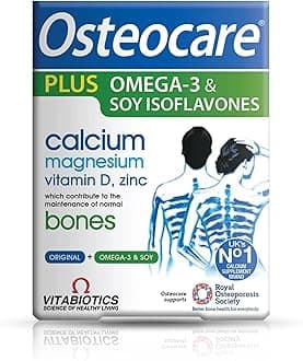 Vitabiotics Osteocare Plus Omega-3 and Soy Isoflavones - 84 Tablets/Capsules