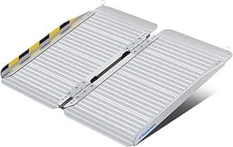 Ruedamann Threshold Ramp 2ft for Home Steps,Stairs,Doorways,Mobility Scooter, Folding Ramp for Wheelchair (MR607-2)