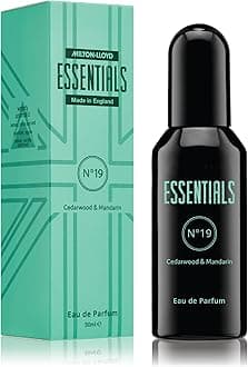 MILTON-LLOYD ESSENTIALS No 19 Perfume for Men. 50ml Eau de Parfum, Luxury Fragrance - Mens Aftershave, Long Lasting Fragrance by Milton-Lloyd
