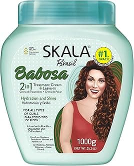 SKALA Babosa Hair Treatment Cream, 1 kg (Aloe Vera & Shea Butter for Curly Hair)