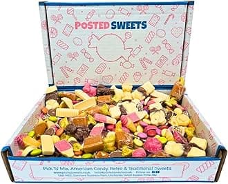 Chocolate and Fudge Sweet Box Hamper, Hampers with Chocolate and Fudge, Assortment of the best sweets Gift Box, For All Occasions, Adults and Kids