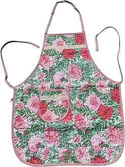 FAIRYGATEChef Apron For Women - Waterproof Kitchen Apron With Pockets - Unisex Adults Bib Apron - 65 x 75 cm (25.6 x 29.5 inch)