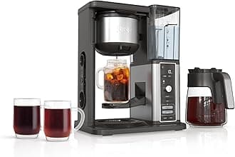 Hot & Iced XL Coffee Maker with Rapid Cold Brew, 4 Brew Styles, 8 Sizes Small Cup to Travel Mug, Single-Serve Coffee Brewer, 12-Cup Carafe, Permanent Filter, Removable Reservoir, Black, CM371