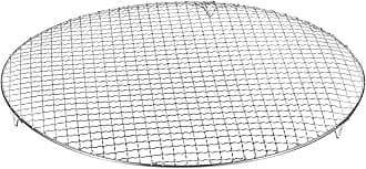 HARFINGTON Round Cooking Rack 17.7-inch Stainless Steel Cross Wire Barbecue Grill Net with 20mm Legs for Cooking Baking Steaming BBQ