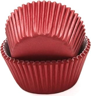 Chef Craft Classic Cupcake Liners, 50 Count, Dark Red