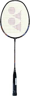 Nanoray Light 18i Graphite Badminton Racquet With Free Full Cover (77 Grams, 30 Lbs Tension, Black)