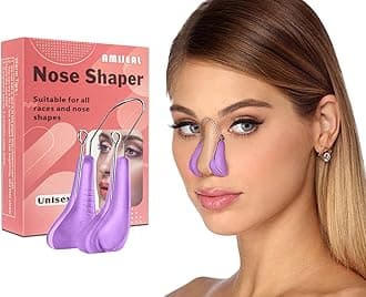 AMIJEAL Nose Shaper Clip - Up Lifting Clip, Pain-Free Soft Silicone Nose Slimming Device, Bridge Straightener Corrector Beauty Tool