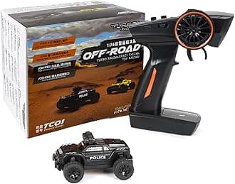 Turbo Racing 1:76 Scale RC Sport Car, Table Racing 2.4GHZ Remote Control Mini Model Crawler Car with Full Proportional RTR for Adults Gift (C82)
