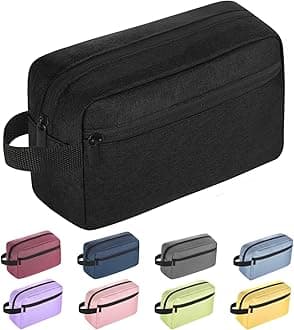 Icramsy Travel Toiletry bag Toiletry bag for women men Hanging Cosmetic bag Travel accessories for Women Men (Black)