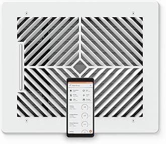 Flair Smart Register Supply Vent 8x10 (White), AC Vent Cover for Walls and Ceilings.