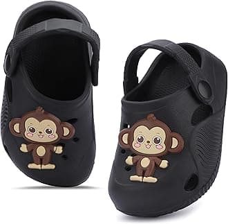 GLJ Little AngelToddler Clogs Slippers, 12 Months to 3 Years, Baby Boy, Waterproof, Lightweight, Cute Cartoon Penguin Design