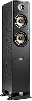 Polk Signature Elite ES50 Tower Speaker - Hi-Res Certified, Dolby Atmos Speakers & DTS:X Compatible, 1" Tweeter & (2) 5.25" Woofers, Power Port Technology for Effortless Bass, Stunning Black
