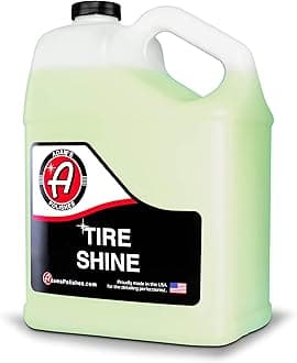Adam's Tire Shine - Achieve a Lustrous, Dark, Long Lasting Shine - Non-Greasy and No Sling Formulation (1 Gallon)