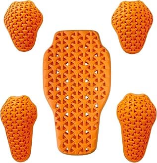BORLENI CE Level 1 Back Armor Protection Pad and CE Level 2 Elbow and Shoulder Certified Armor Pads Set, Motorcycle Armor Protector Inserts for Motorcycle Jackets