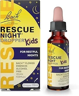 Rescue Remedy Kids Restful Nights Dropper, for A Natural Night’s Sleep, Flower Essences, to Support Your Child and Promote A Calming Bedtime Routine, Alcohol Free, Alternative to Sleep Aid for Kids