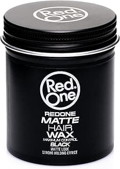 Matte Hair Wax Black 100ml | Maximum Control | Flexible Grip and Texture Inserts | Matte Look | Women's and Men's Waxing | Ultra Hold Effect | All Hair Types