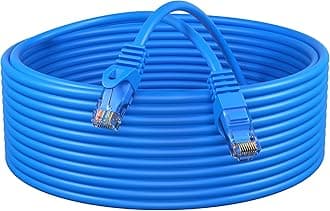 Cables Direct Online Pack of 10 - Cat5e 100FT Network Ethernet Patch Cable, 350Mhz Internet Wire, Backwards Compatible with Cat5, for PC, Modem, Router, Consoles for Home and Office, Blue