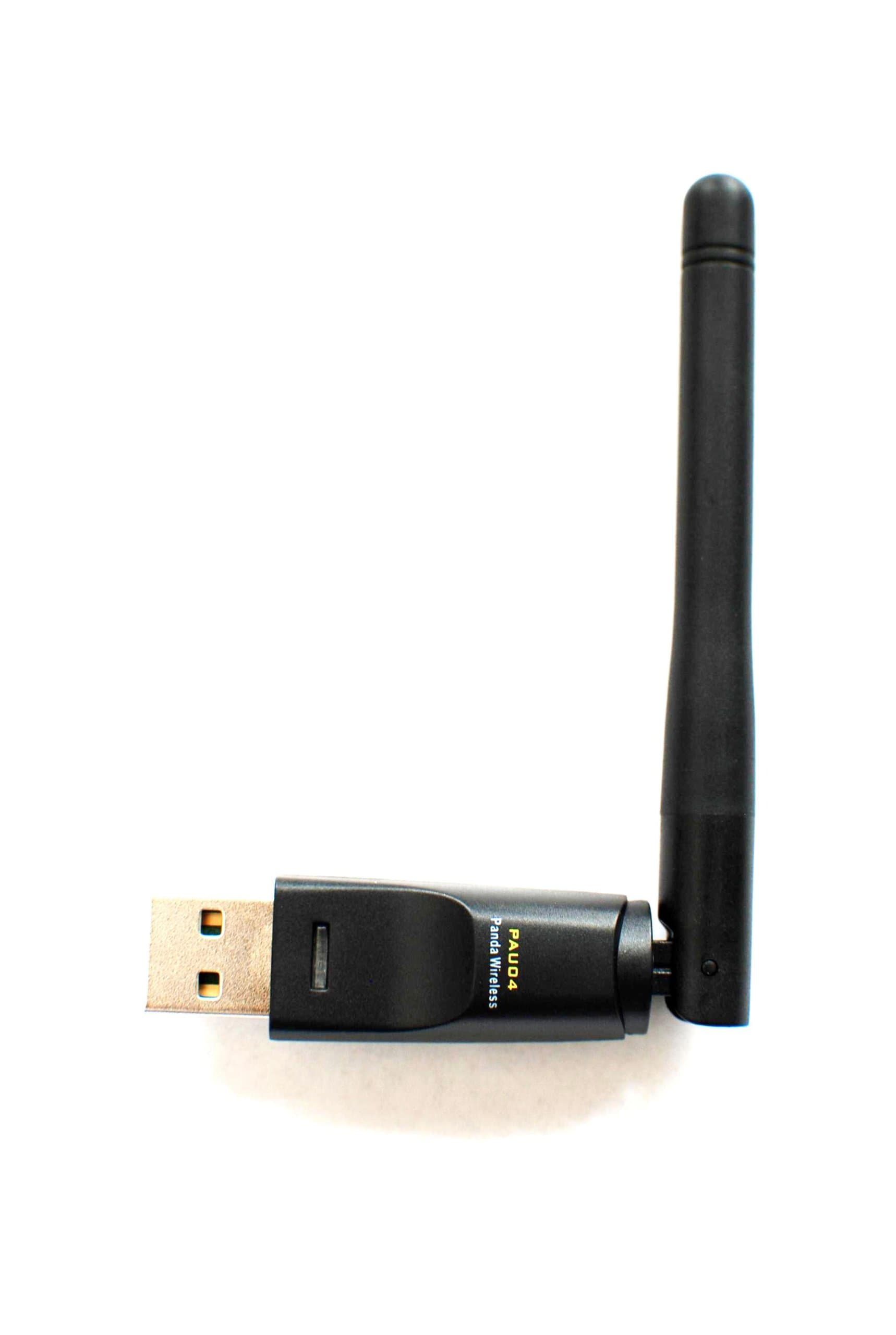 Panda WirelessMid Range 150Mbps Wireless N USB Adapter w/ 2dBi Antenna - Win XP/Vista/7/8/10/11, Mint, Ubuntu, MX Linux, Manjaro, Fedora, Centos, Kali Linux and Raspbian