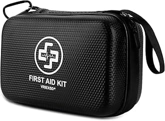 Premium First Aid Kit, 320 Piece Waterproof Hard Shell Eva First Aid Kit for Home, Camping, Cars, Hiking, Travel, Businesses & Outdoor Emergencies - Emergency Medical Kits (Black)