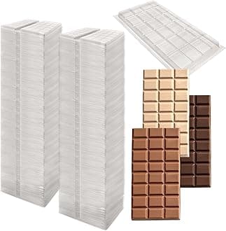 Generic Wholesale Plain Chocolate Bar Moulds - Professional Grade Chocolate Mold - 100g - (Pack of 600 Moulds)