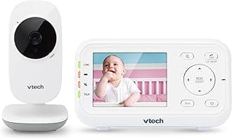 VM3252 2.8? Digital Video Baby Monitor with Full-Color and Automatic Night Vision, White