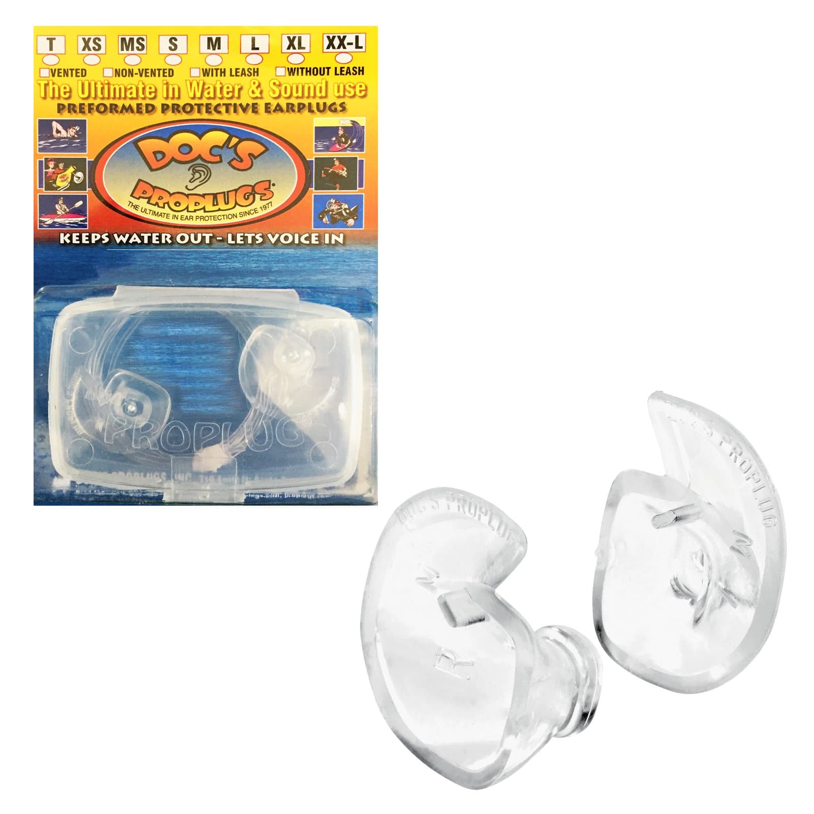 (Pair) Clear, Vented - Medium