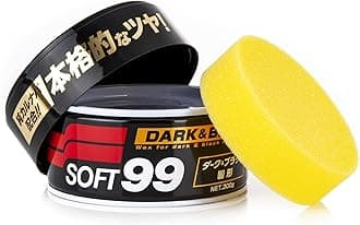 Dark & Black Wax 300g - Hard Car Wax Polish - Hybrid Formula with Carnauba Additive - Hydrophobic Coating - Paintwork Protection, Gloss and Colour Depth - Kit with an Applicator Pad