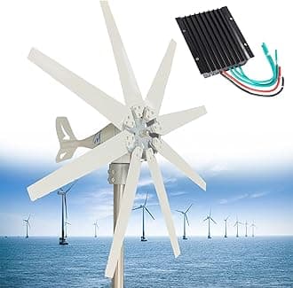 ZEEKYFOR Wind Generators for Home Use, Wind Turbine 12V 24V 48V, 12000W Wind Turbine Generator, Magnetic Levitation Wind Turbine,48V