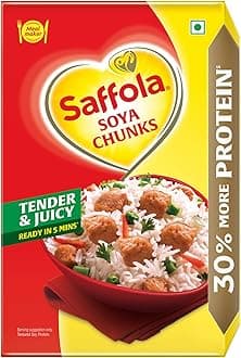 Saffola Soya Chunks, Tender & Juicy, 53% Protein, 200gm