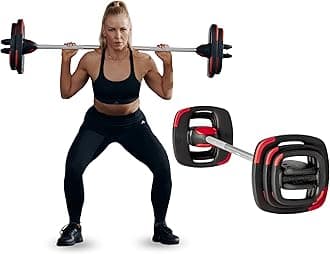 SMARTBAR™ And Weight Plate Set Exercise Bundle for Total Body Workouts