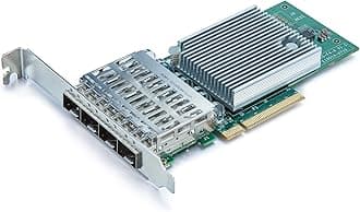 10Gb PCI-E NIC Network Card, Quad SFP+ Port, with Original Intel X710-BM1 Controllers, PCI Express Ethernet LAN Adapter Support Windows Server/Linux/VMware ESXi, Compare to Intel X710-DA4