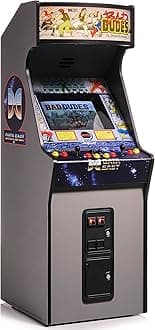 Quarter Arcades Bad Dudes Vs. DragonNinja Mini Arcade – 1/4 Scale Data East Collector’s Cabinet with Original ROM, USB-C Power – Retro Beat-'Em-Up Arcade Machine for Home or Display [Video Game]