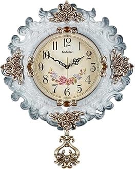 Decorative Wall Clock Large Decorative Wall Clock Nordic Creative Simplicity Art Wall Clock For Living Room Bedroom Kitchen Office Decor Wall Decor Vintage Wall Clock (Color : E)