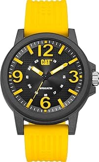 CAT Groovy Men Watch, 44.5 mm case, Polycarbonate case, Silicone Strap
