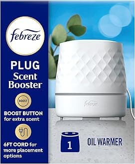 - Plug Scent Booster in White, Continuous Scent Device Oil Diffuser, Compatible with Febreze Air Freshener Plug in Refills - Refills not Included
