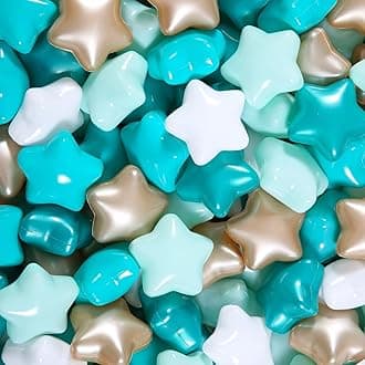 GOGOSO Ballpit balls for toddler, baby plastic play balls kids pastel cute shaped bulk ball pit box ball 50 100 200 400 500 1000 Count