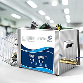 Granbo Ultrasonic Machine 10L 240W Jewelry Cleaner Ultrasonic Machine 40kHz with Heater Timer and Degassing,110V Digital Ultrasonic Jewelry Cleaner for Jewelry Glass Eyeglass Dental Parts Cleaning