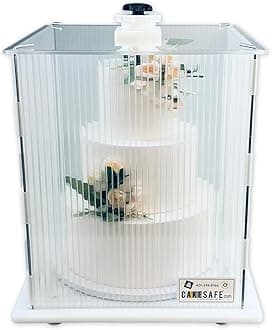 Reusable Mini Cake Transporter, Clear Plastic Cake Carrier (14" W x 16" H)