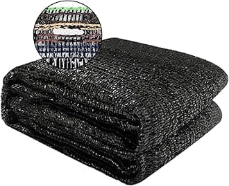 Cool Area 40% 6x12ft Sunblock Shade Cloth Cover Mesh UV Resistant Net for Garden Flower Plant Greenhouse, Black