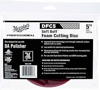 Meguiar's DFC5 5 Inch DA Foam Cutting Disc Red