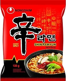 Nongshim Shin Ramyun Spicy Noodle Soup, 120g