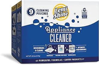 Appliance Cleaner & Deodorizer - Dishwasher, Washing Machine, and Garbage Disposal Citric Acid Cleaner - 22.5 oz (9 Pack)
