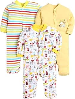 EIO100% Cotton Rompers/Sleep Suits/Jumpsuit/Night Suits for Baby Boys & Girls, Infants, New Born Pack of 3