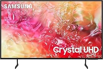 50 Inch TV Crystal UHD 4K, DU7000, PurColor, 4K Upscaling, Samsung Tizen OS, Q-Symphony, Black, UA50DU7000-2024 Model